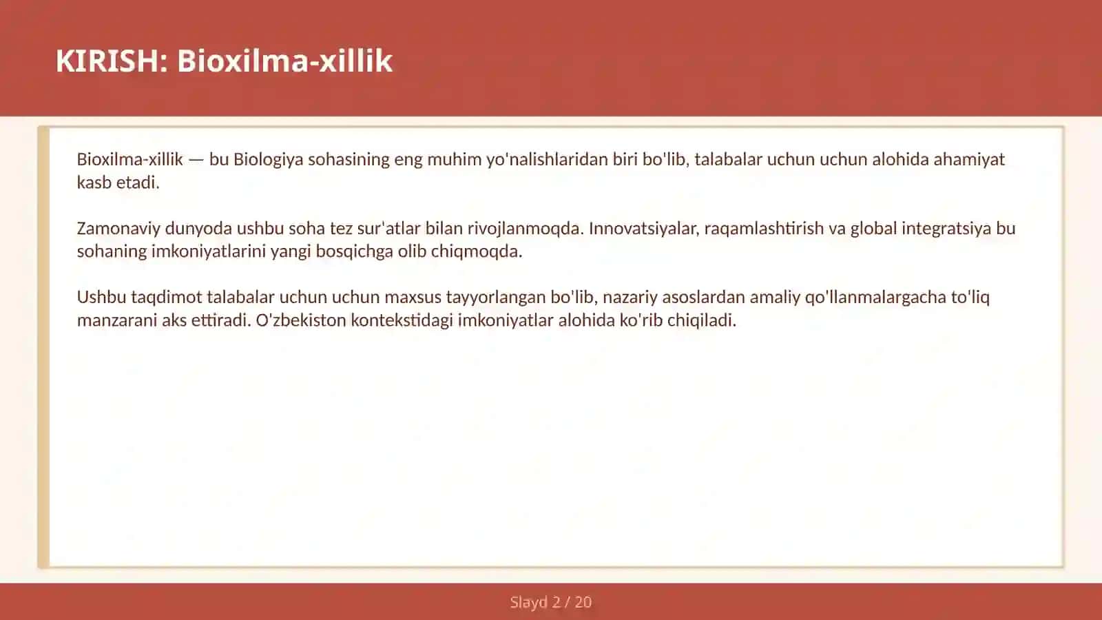 Biохilma-хillik 2