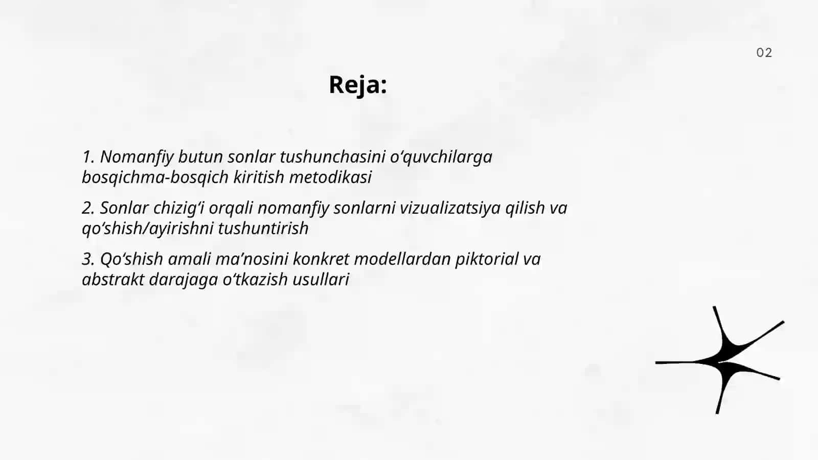 Nomanfiy butun sonlar ustida arifmetik amallarni oʻrgatish metodikasi 2
