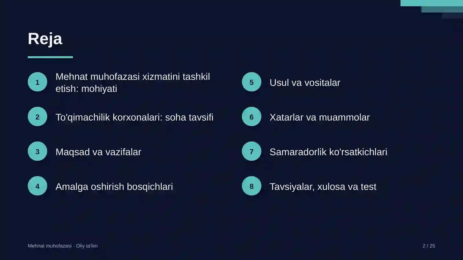 to'qimachilik korxonalarida mehnat muhofazasi xizmatini tashkil etish 3692 2