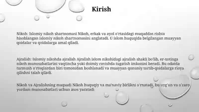 Nikoh Va Ajralish 2