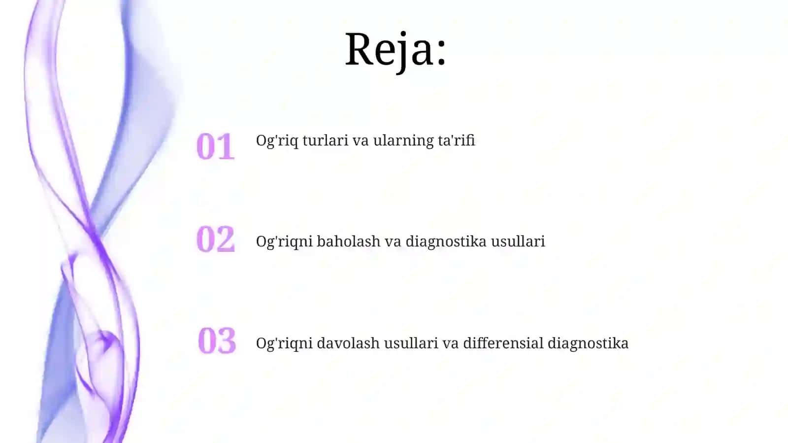 Compare types of pain and their description 2