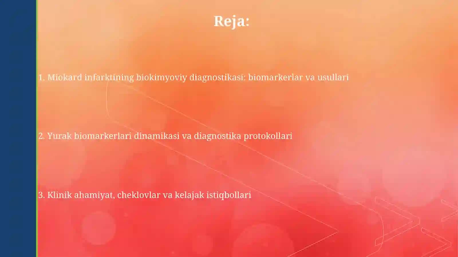 Miokard infarktining erta va kech biokimyoviytashxisi 2