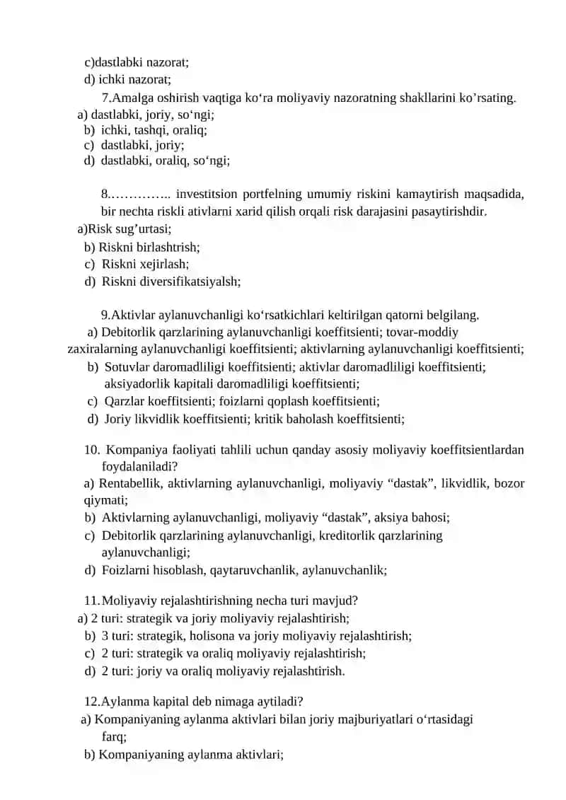 Davlat moliyaviy bo'g'ini 2
