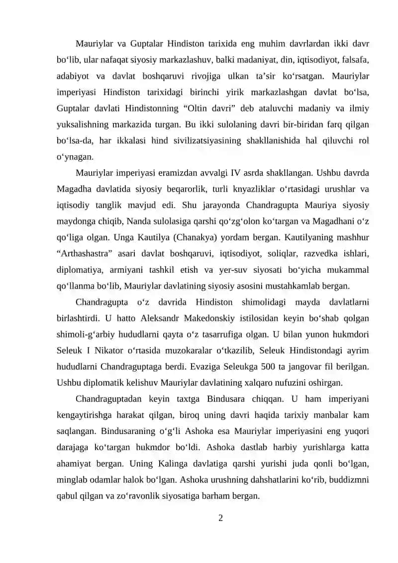 MAURIYALAR VA GUPTALAR 2