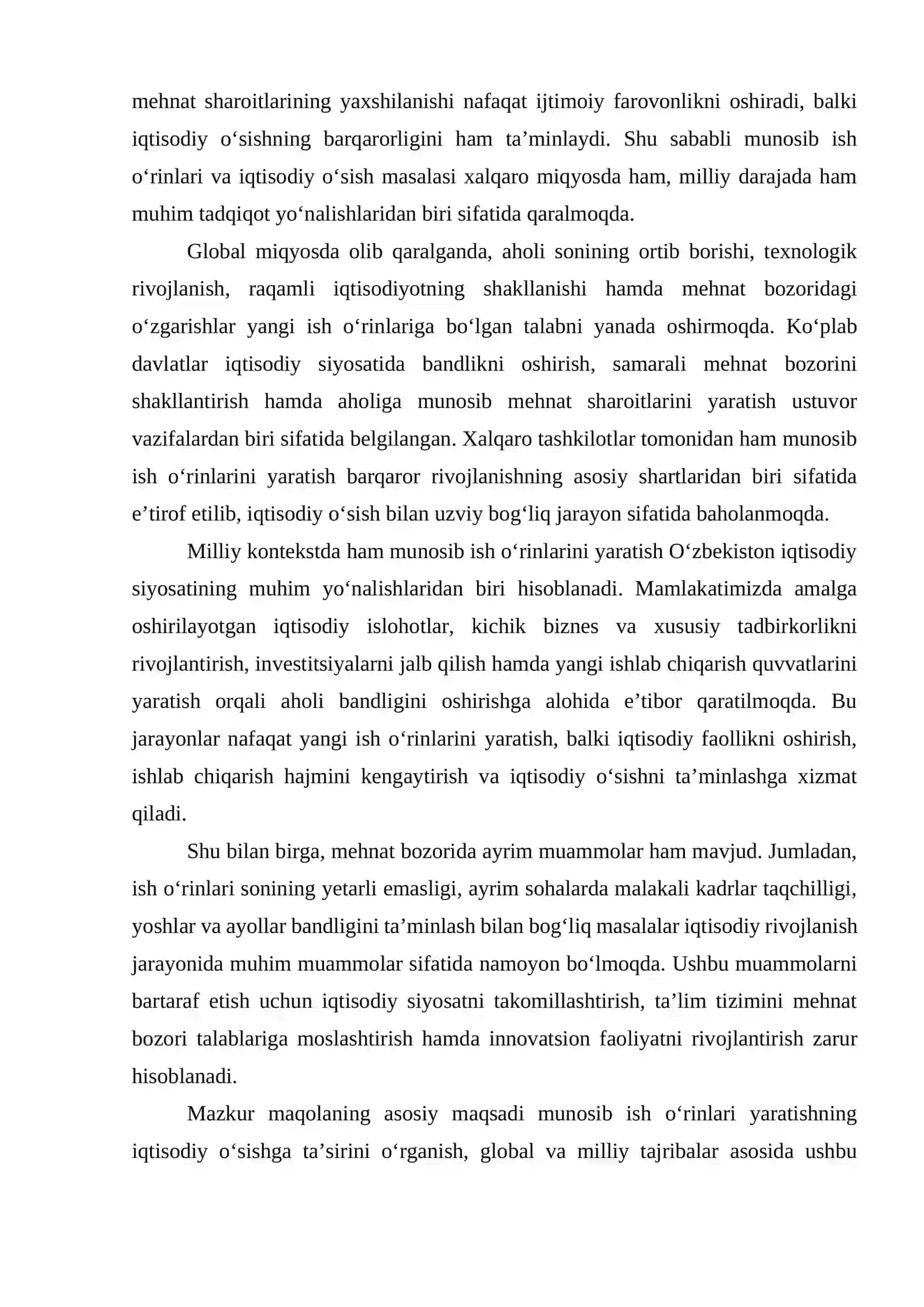 Maqola_MUNOSIB ISH O'RINLARI VA IQTISODIY O'SISH 2