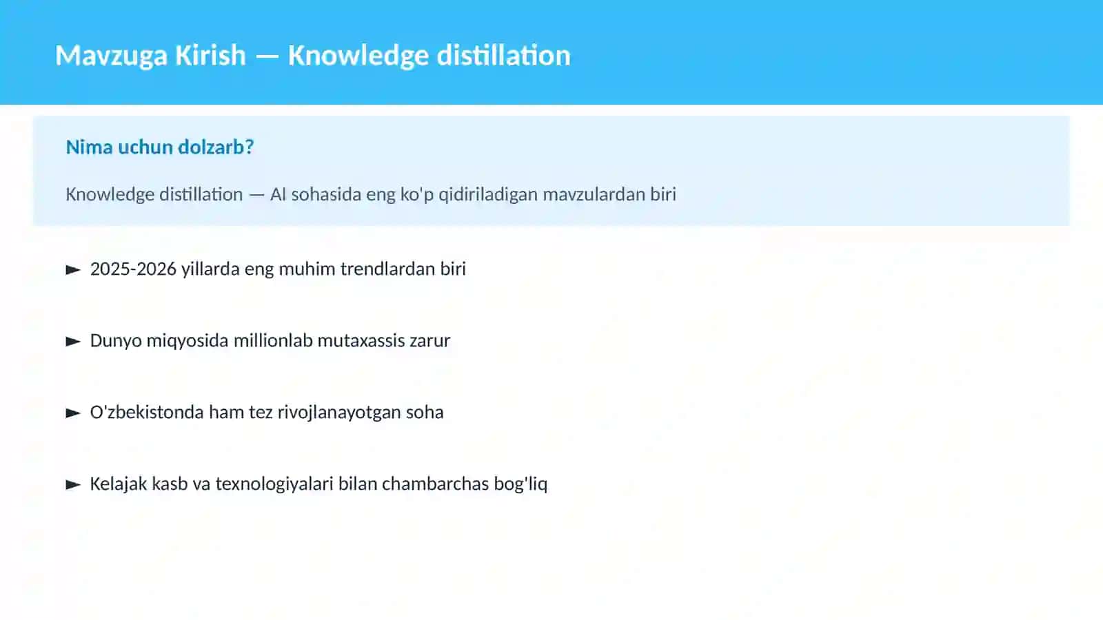 Knowledge distillation 2