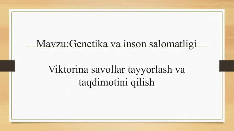 Umumiy biologiya 2