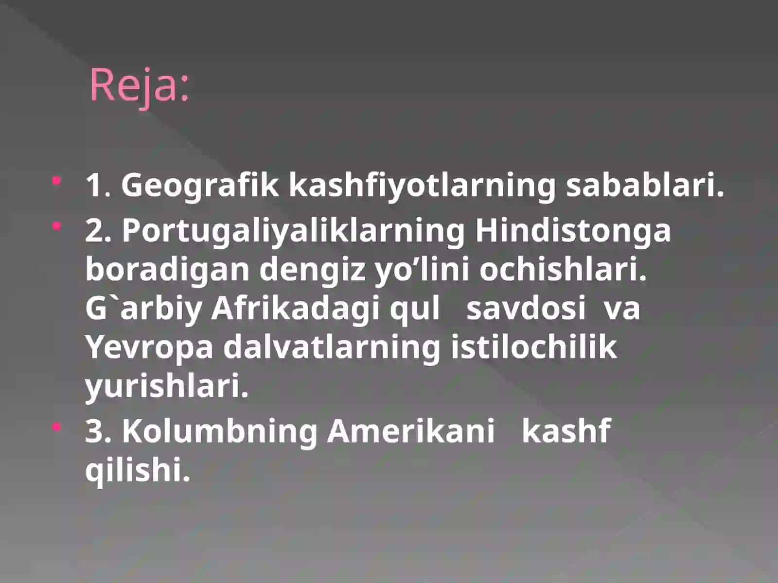 BUYUK GEOGRAFIK KASHFIYOTLAR 2