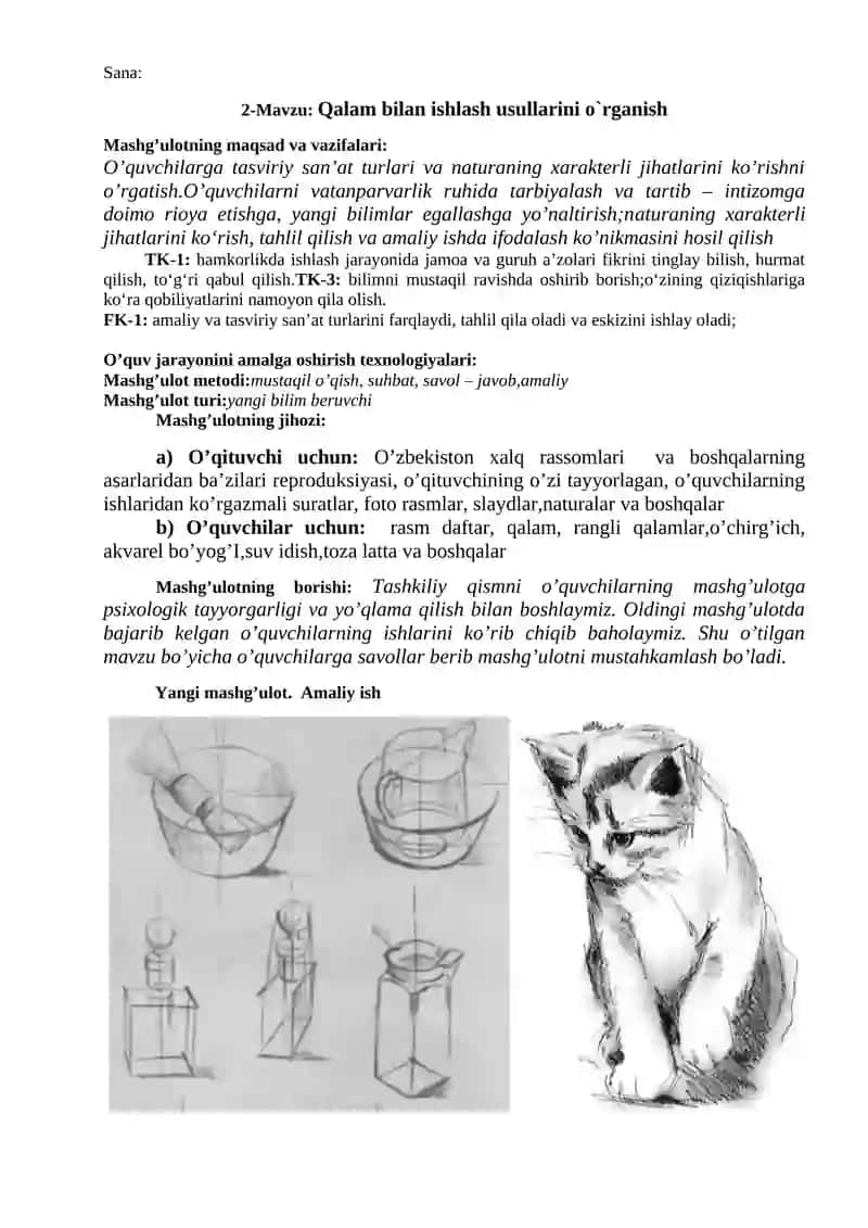 Tasviriy san`at turlari 2