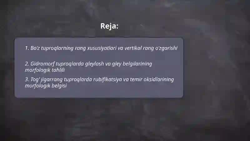 Boʻz tuproqlar tahlili 2