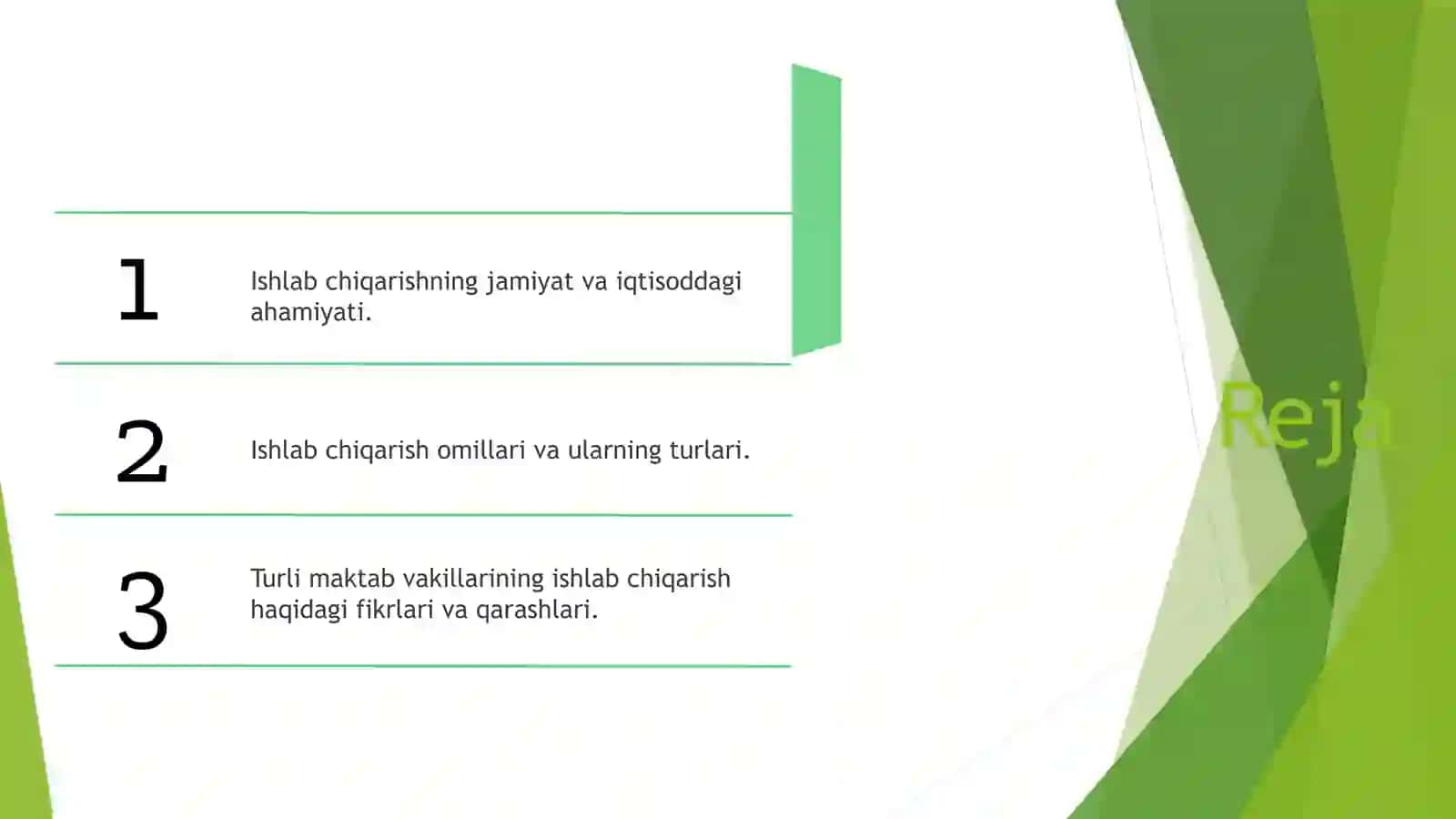 Ishlab chiqarishning ahamiyati va omillari 2