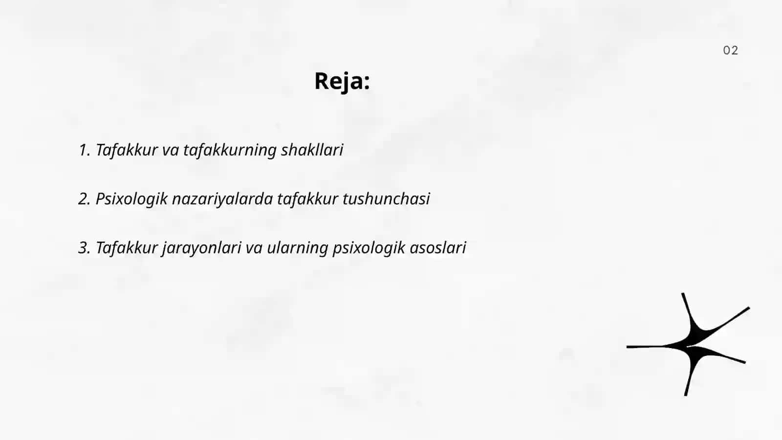 Taffakur borasidagi psixologik nazaryalar 2