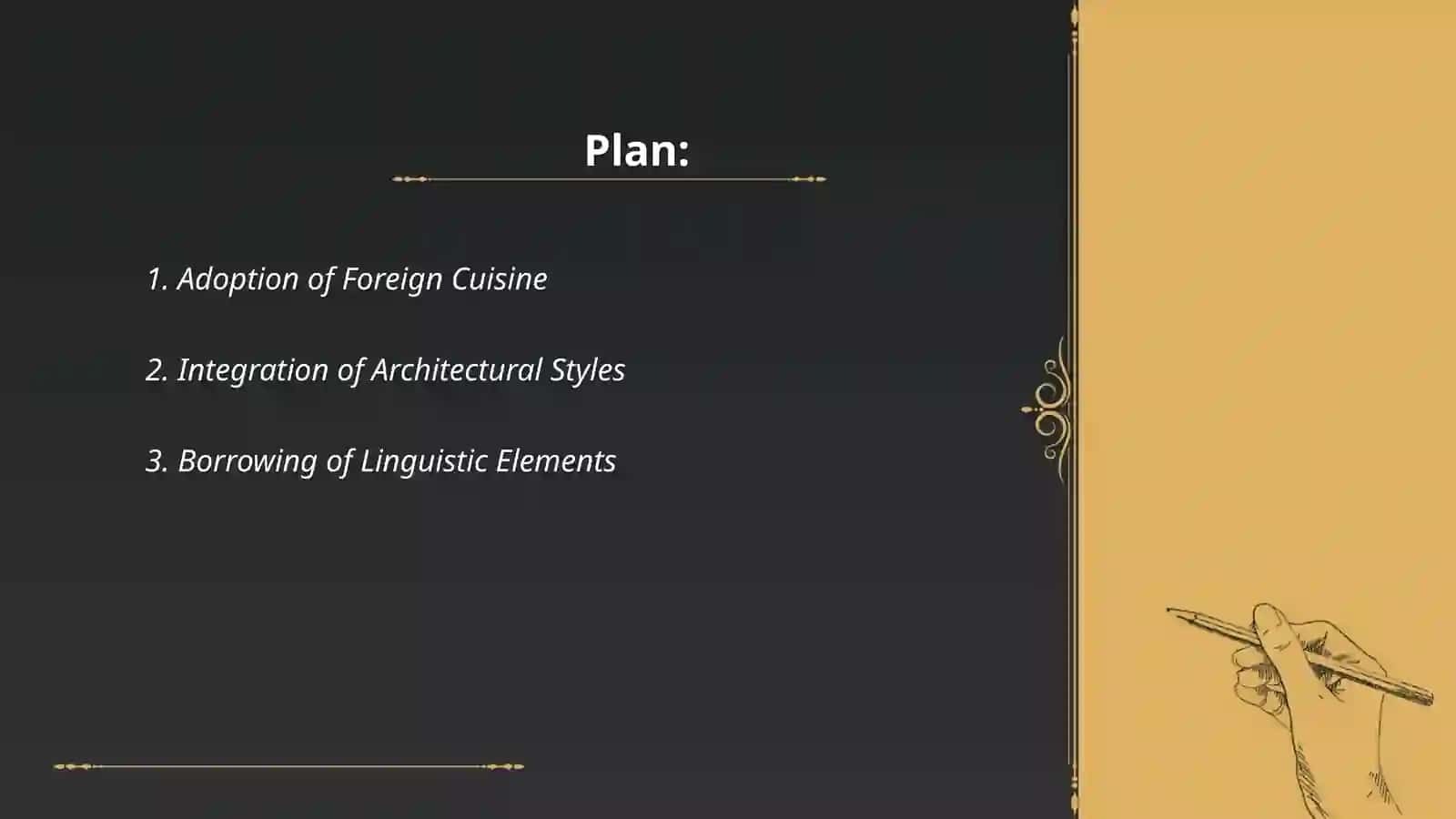 Adoption of Foreign Cuisine 2