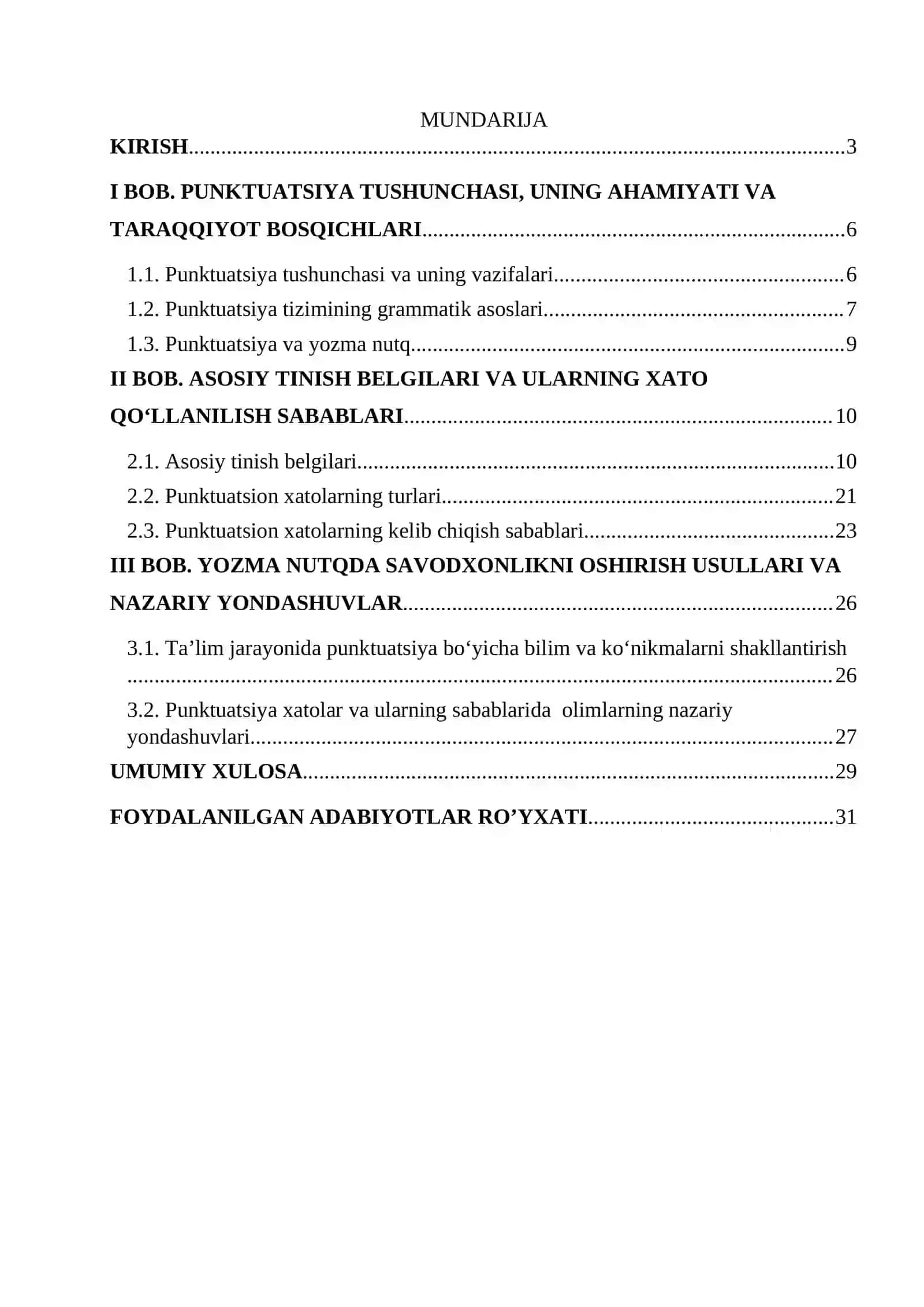 Punktuatsiya masalalari 2