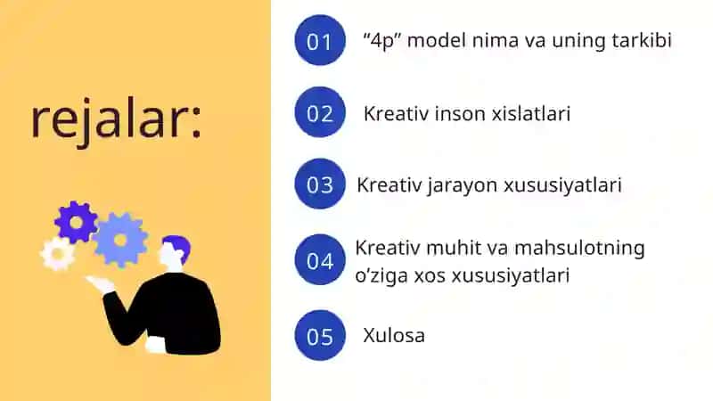 Kreativlikning 4p modeli 2
