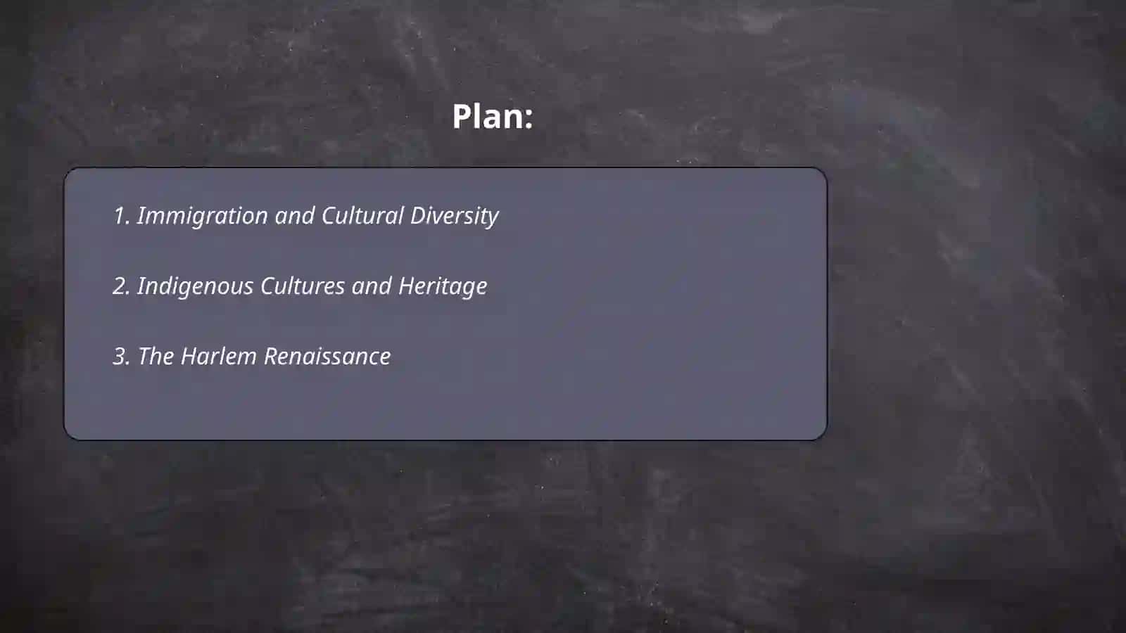 The cultural life of the USA 2