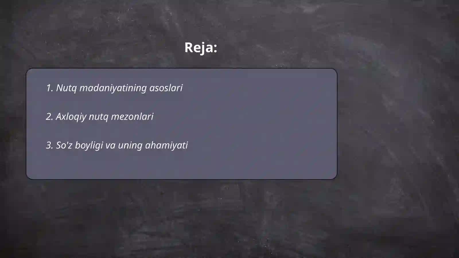 Nutq madaniyatining asoslari 2