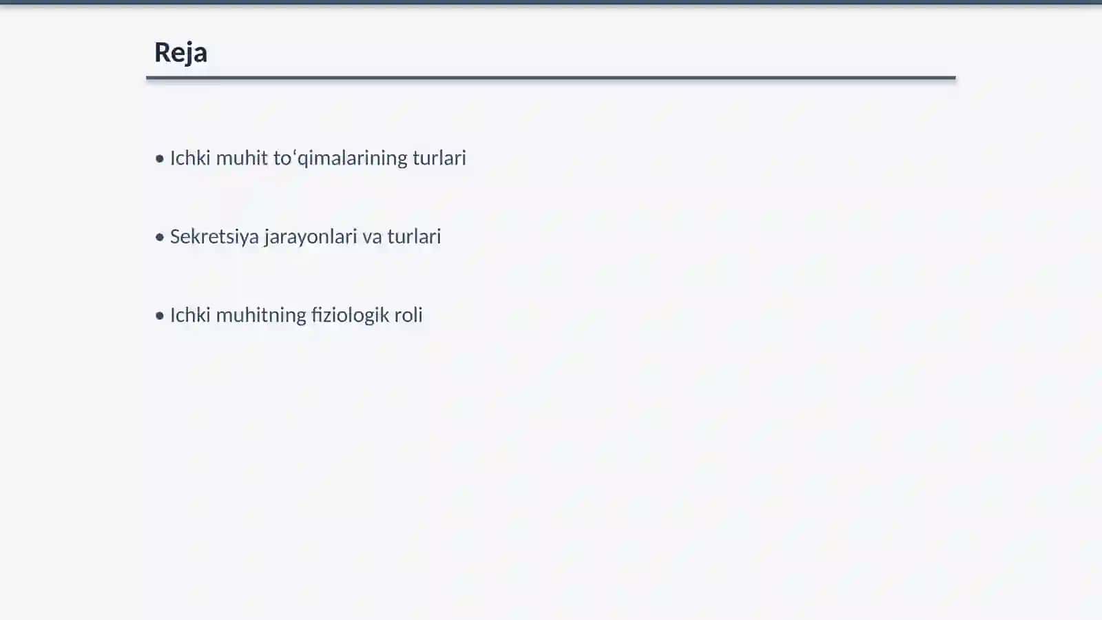 Ichki muhit toʻqimalari va sekretsiya turlari 2