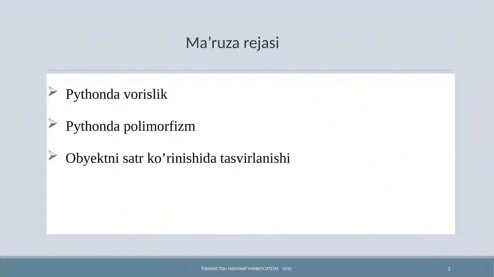 Pythondasturlashtili 2
