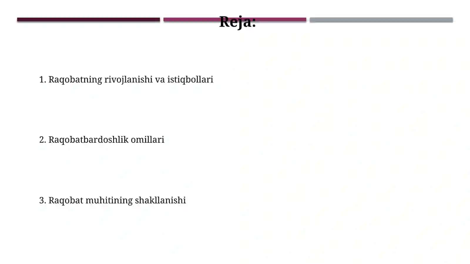 Uzbekistonda raqobatchilik va raqobatchilik muhitini shakillanishi 2