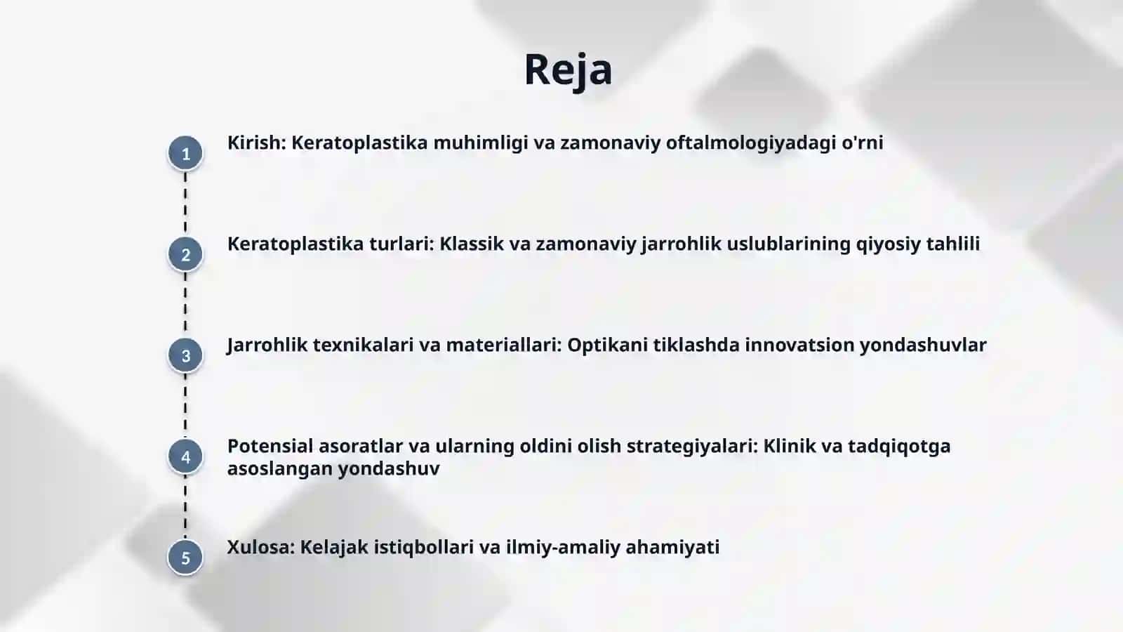Keratoplastika,uning turlari va asoratlari 2