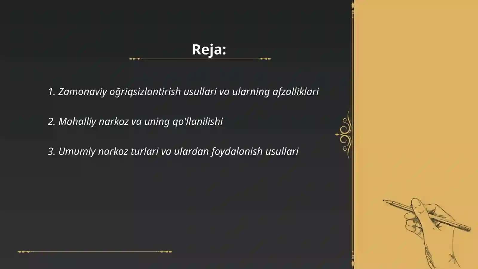 Zamonaviy oğriqsizlantirish usullari 2