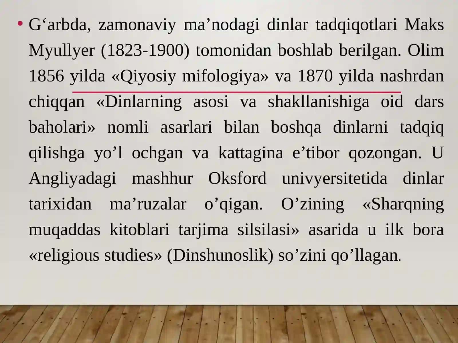 Dinshunoslik fanining predmeti, maqsadi va vazifalari 2