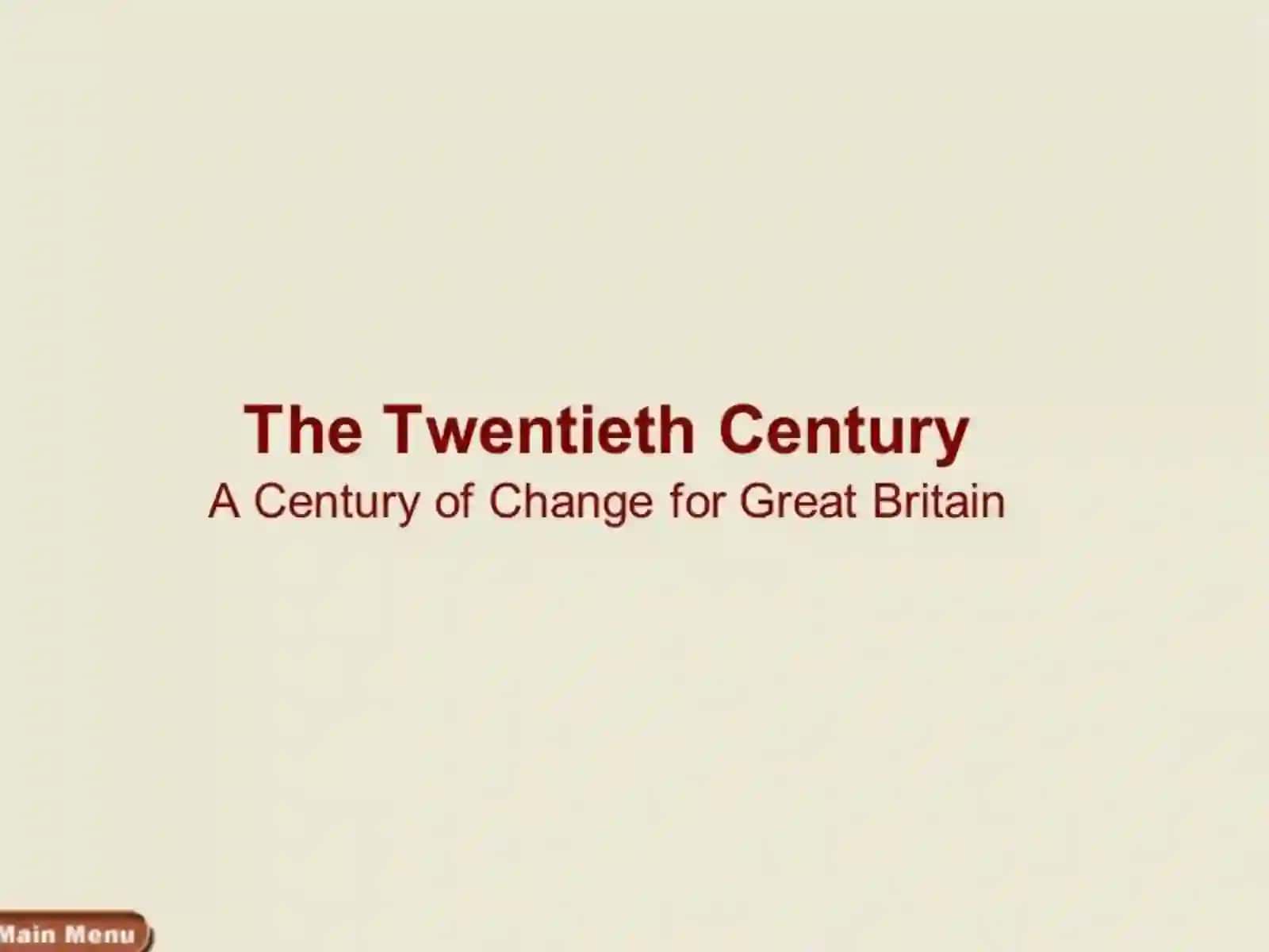 British History in 20th century 2