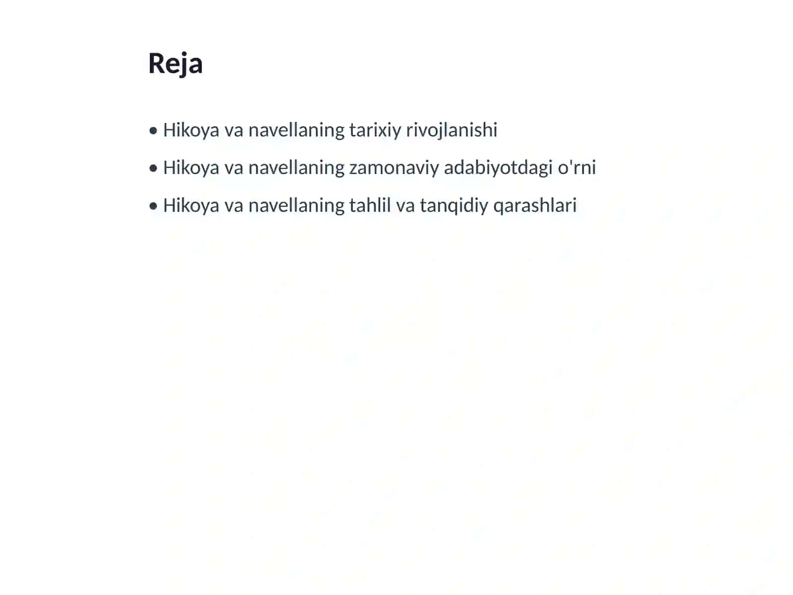 Hikoya va navella masalasi 2