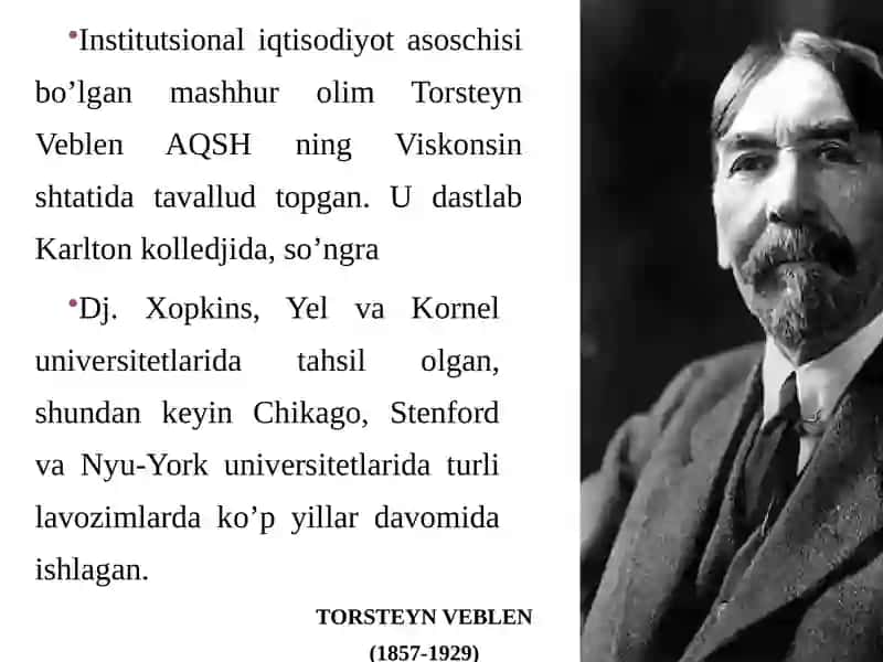 Torsteyn Veblen iqtisodiyotasi 2