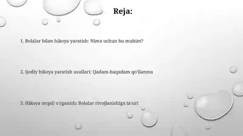 Bolalar bilan hikoya tuzish: ijodiy mashg'ulot 2