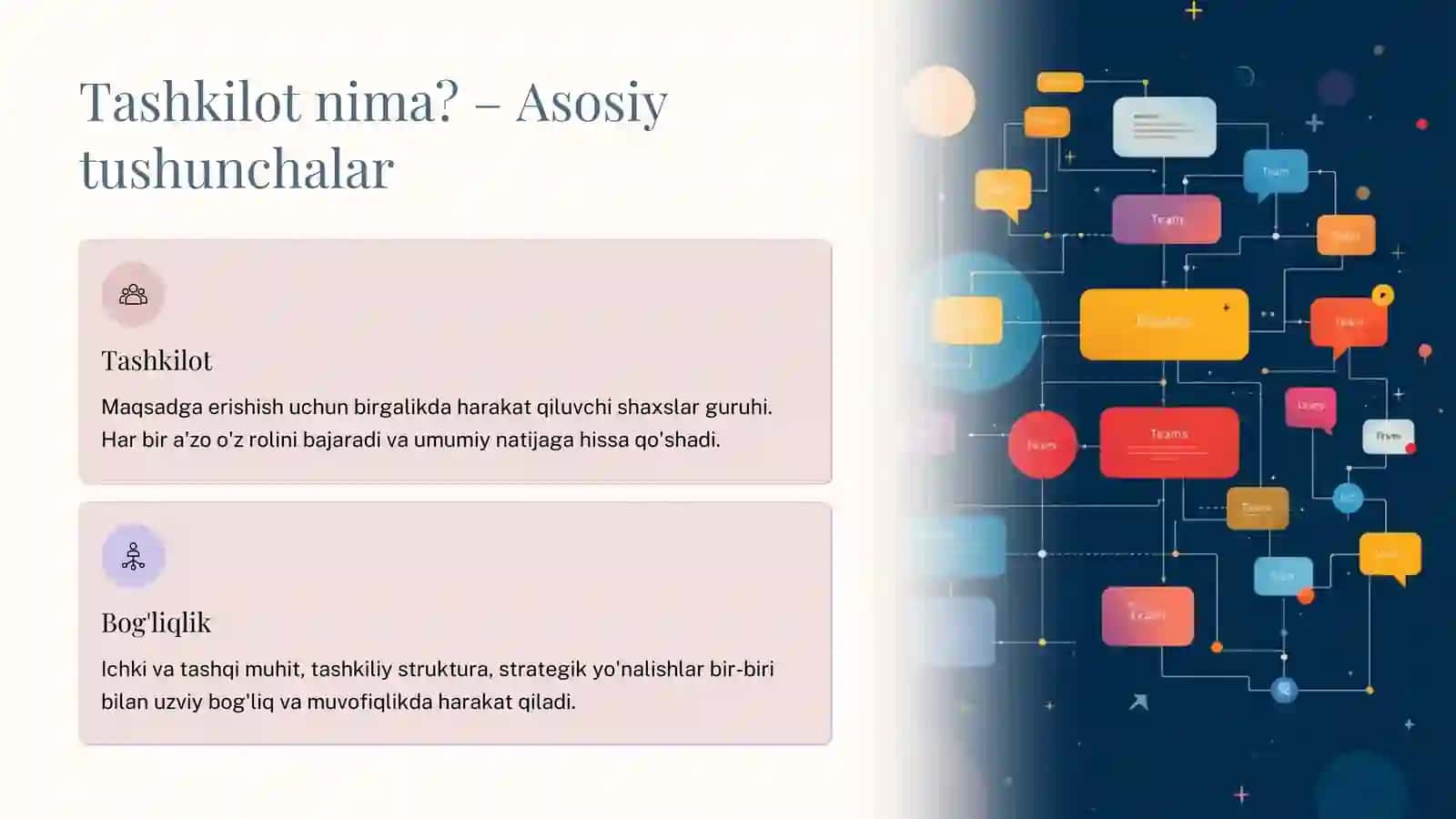 Tashkilot faoliyati va tayinlangan rahbar bilan tanishish 2