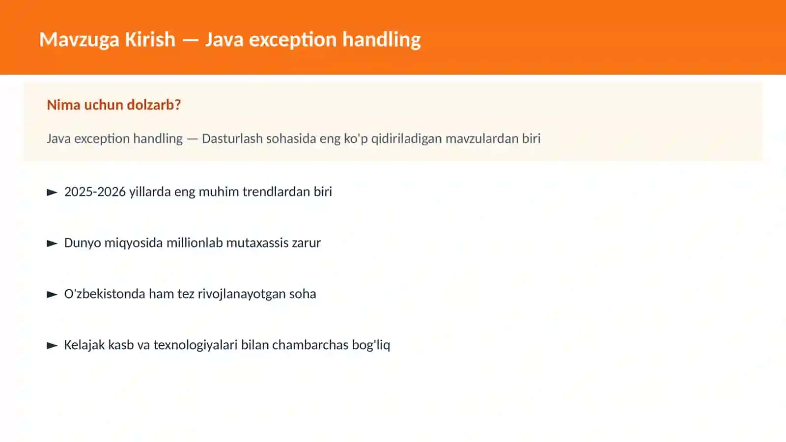 Java exception handling 2
