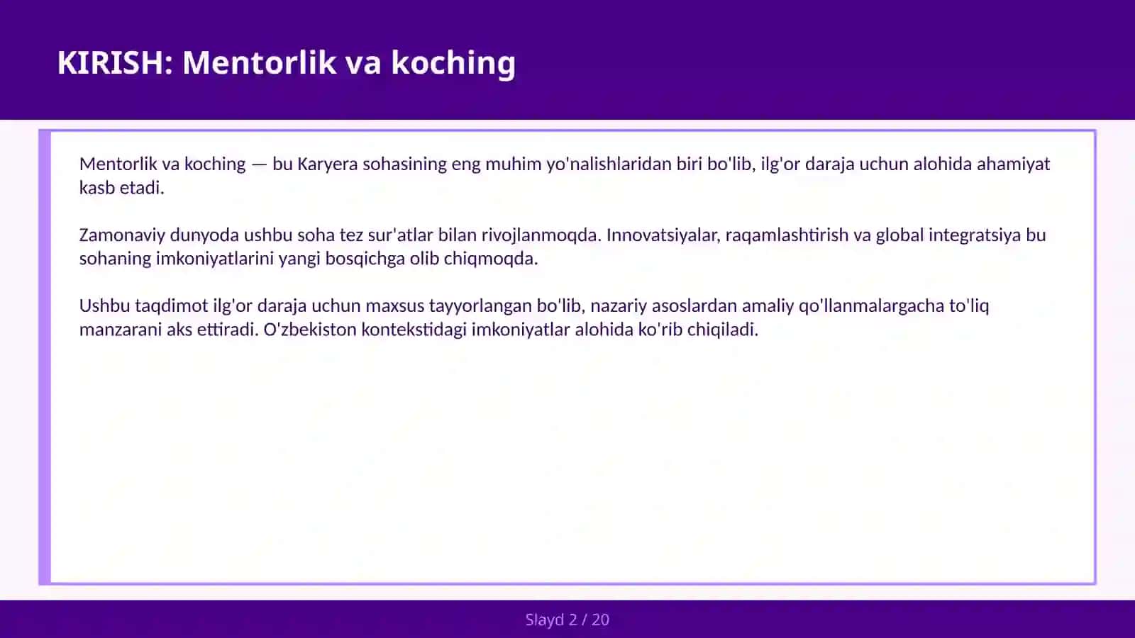 MENTORLIK VA KOCHING 2