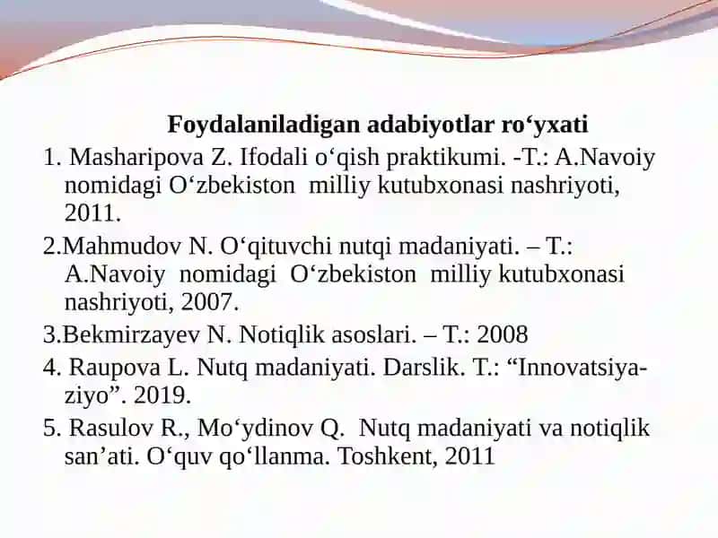 Ifodali o‘qish praktikumi 2