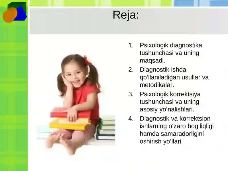 Bolalar amaliy psixologining psixologik diagnostika faoliyat 2