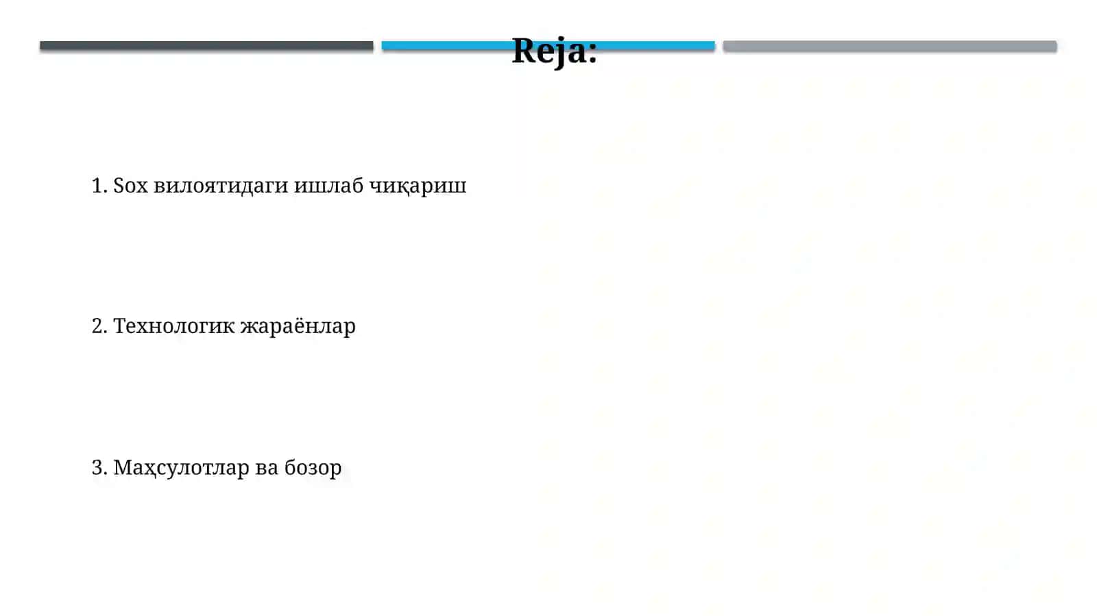 Хом ашё манбалари ва уларнинг сифати 2