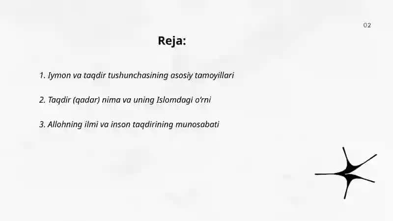 Islomda iymon taqdir risq tushinchalari 2