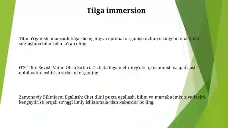 O'Z Tilini Sevish Vailm Olish Sirlari 2