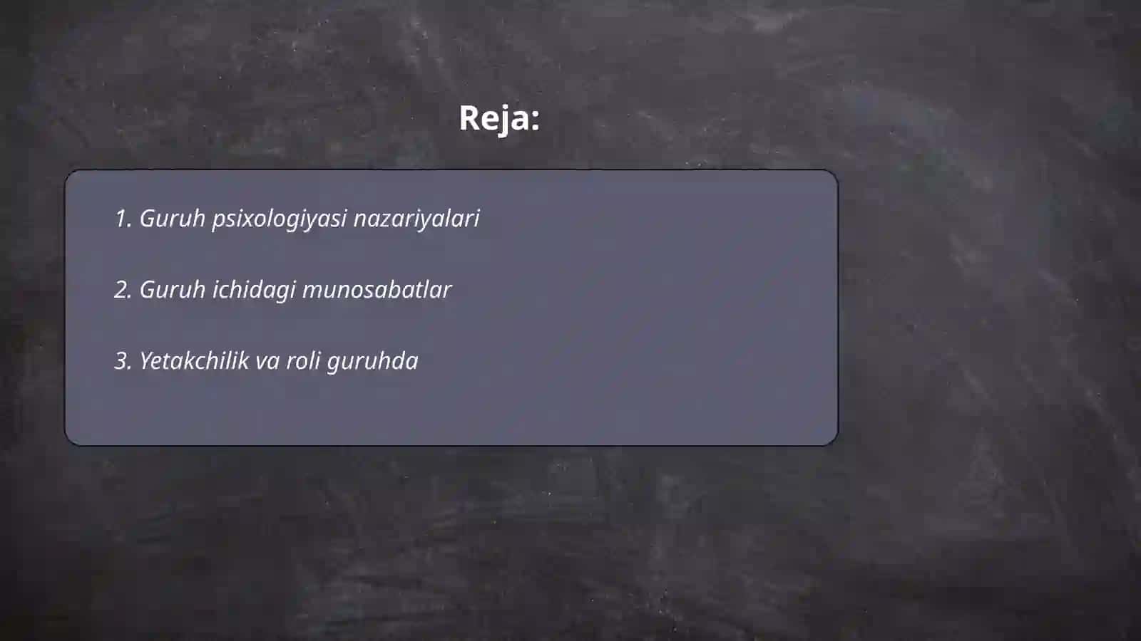 Guruh va jamoa psixologiyasi 2