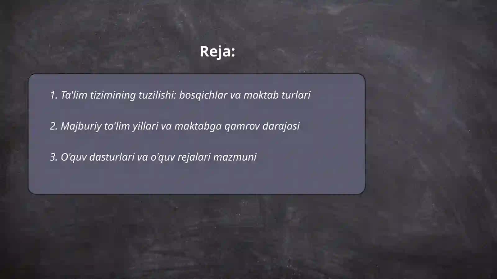 Ta'lim tizimining tuzilishi: bosqichlar va maktab turlari 2