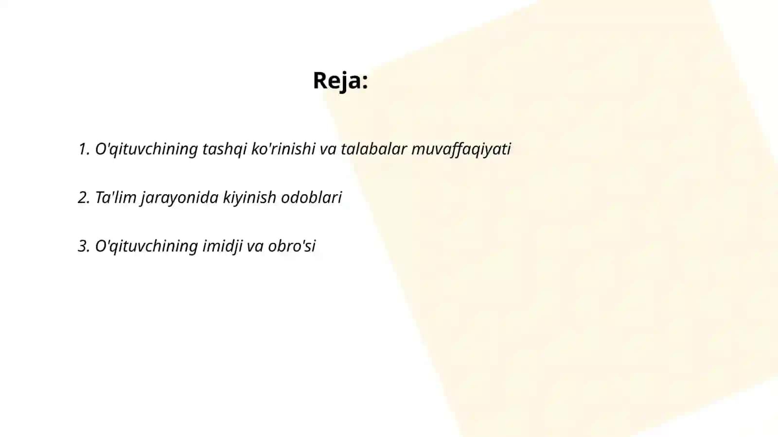 Pedagogik ta'sir etishda tashqi ko’rinishning roʻli 2