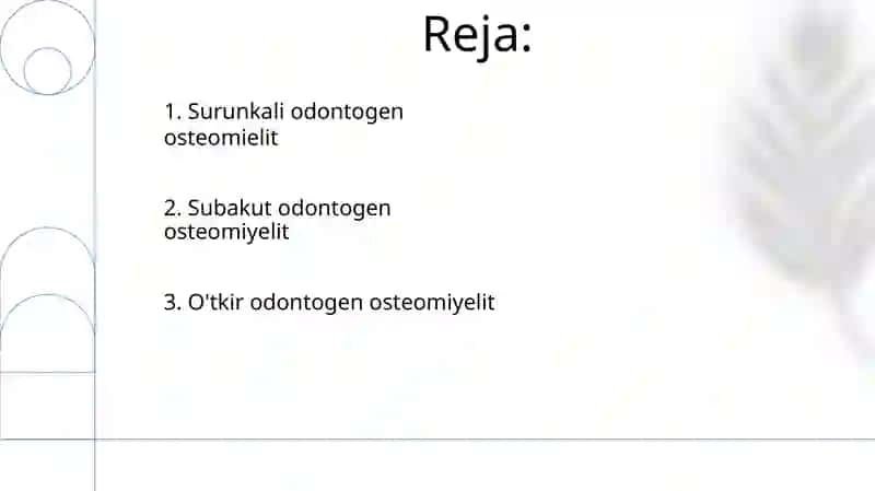 O'tkir odontogen osteomiyelit 2