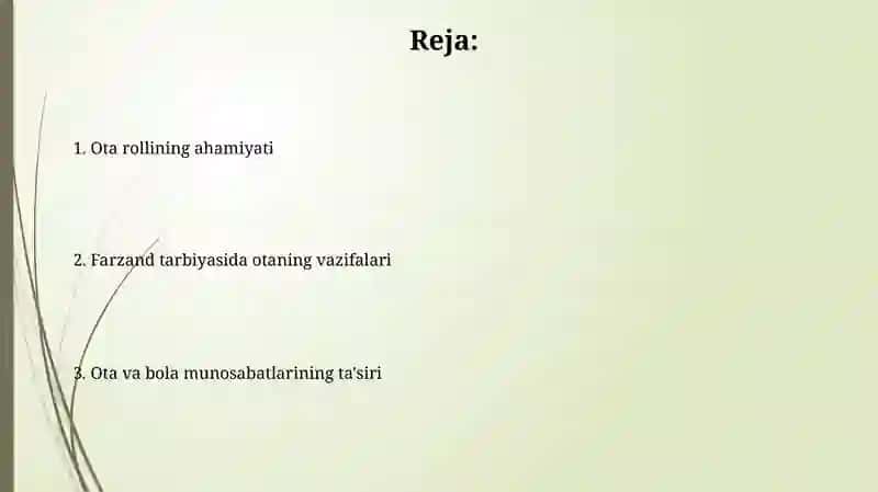 O'gil bola tarbiyasida otaning ro'li 2