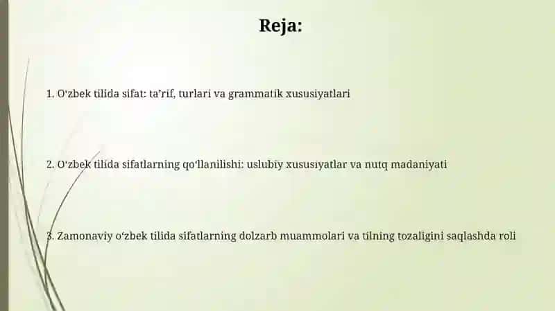 Ona tili fanidan sifat 2