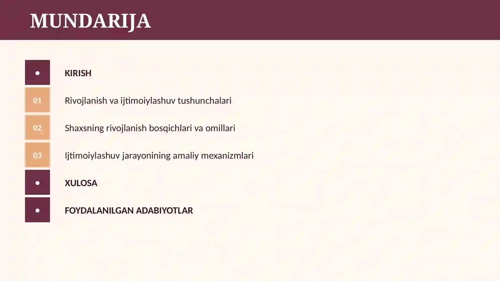 SHAXSNING RIVOJLANISH TARBIYASI VA IJTIMOIYLASHUVI 2