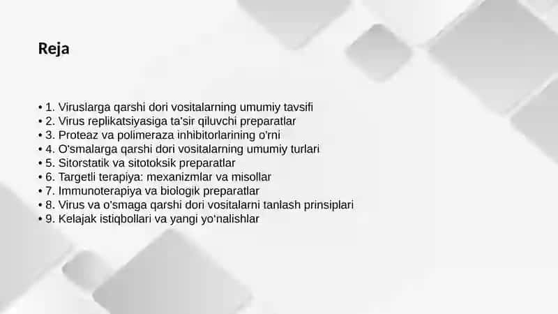 Viruslargavao'smalargaqarshidorivositalarnita'sirmexanizmi 2