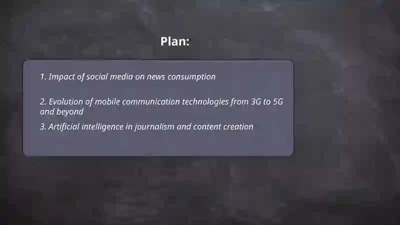 Technological advances, communication and the media 2