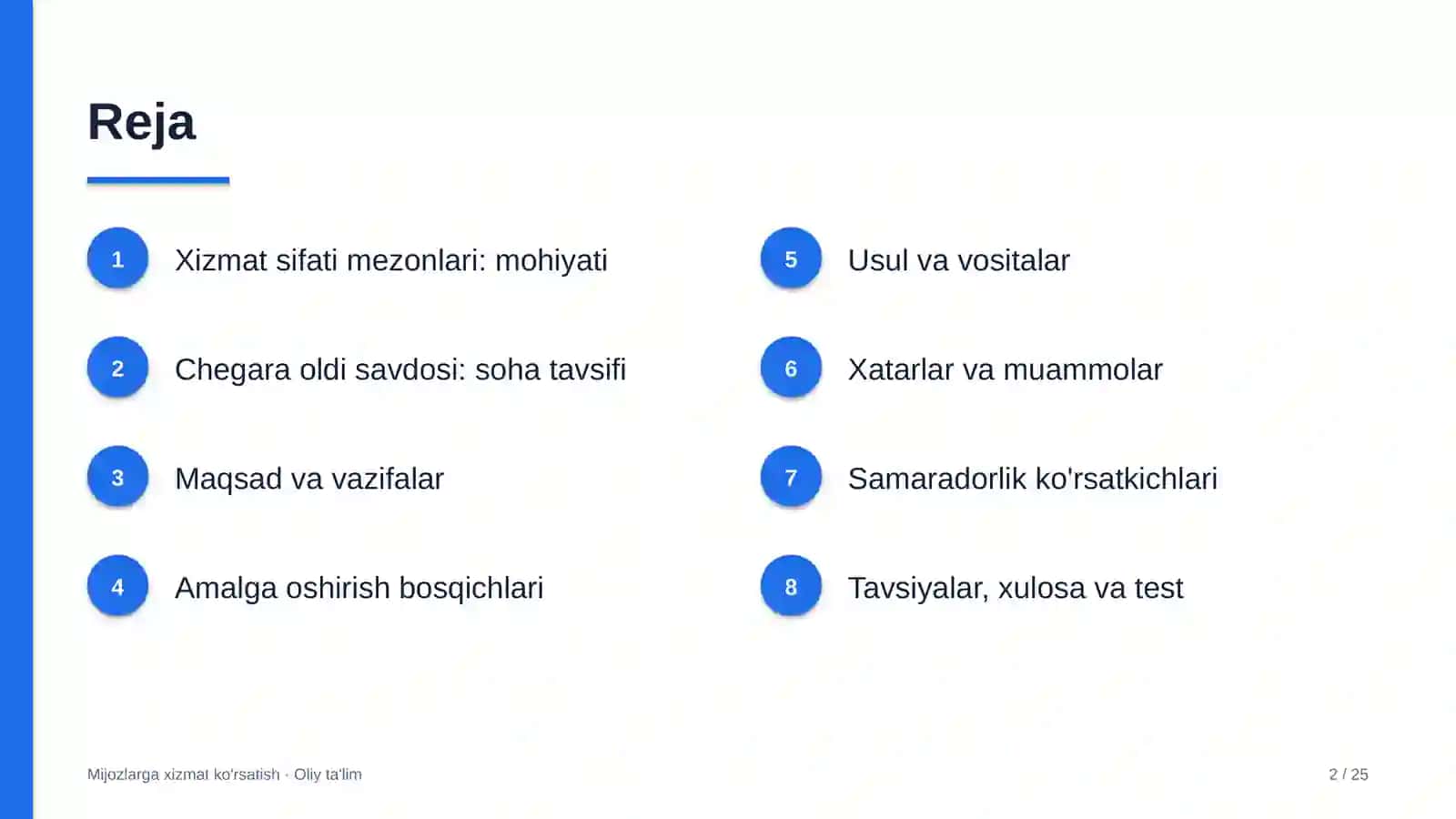 chegara oldi savdosida xizmat sifati mezonlarini belgilash 9943 2