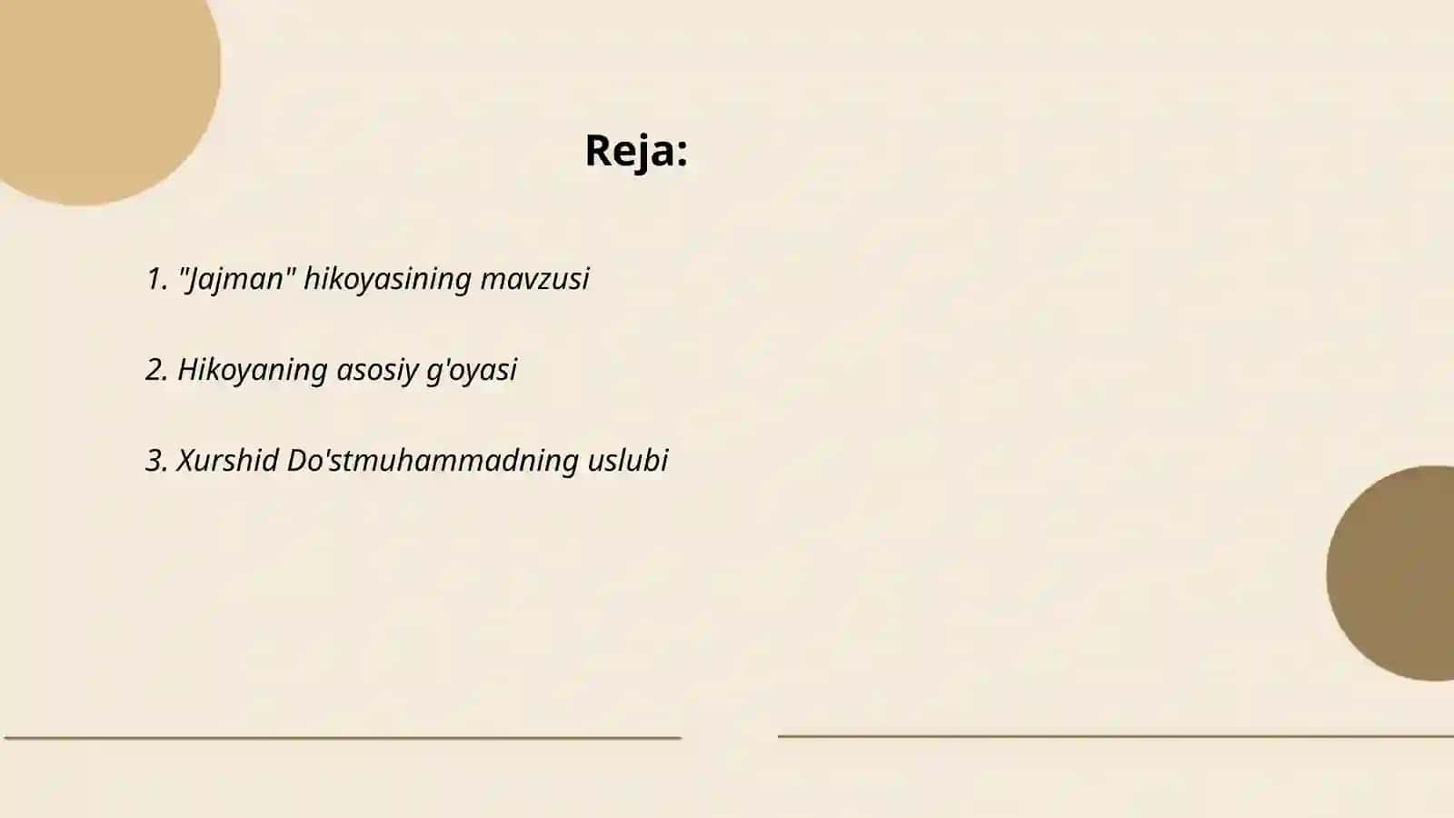 "Jajman" hikoyasining uslubiy tahlili 2